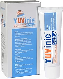 YUVINIE Soft Silicone Sunscreen Gel SPF 50 PA+++ Broad Spectrum 50gm