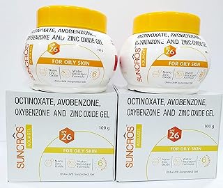 Sun pharma Suncros Aquagel Spf-26 For All Skin, 100 Gm (Pack Of 2)