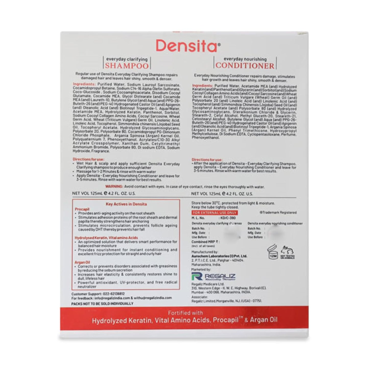 Densita Everyday Clarifying Shampoo & Everyday Nourishing Conditioner (Combo Pack)