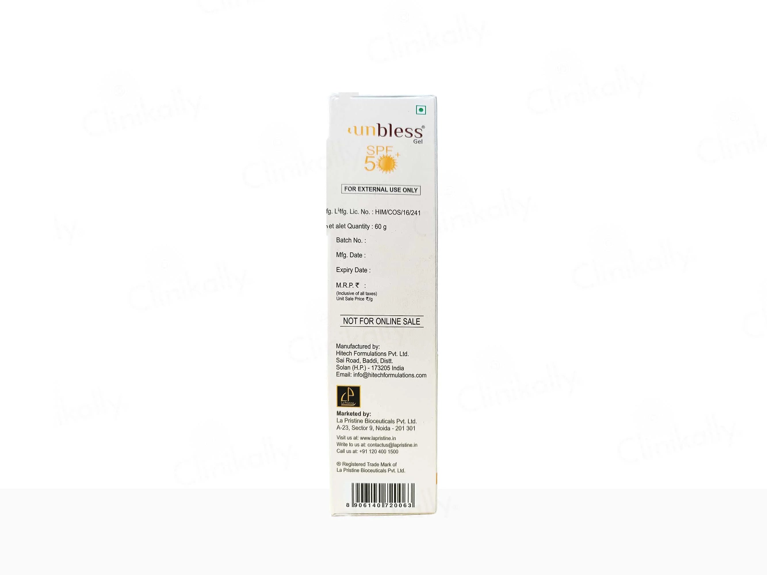 La Pristine Sunbless SPF 50+ PA+++ Silicon Sunscreen Gel