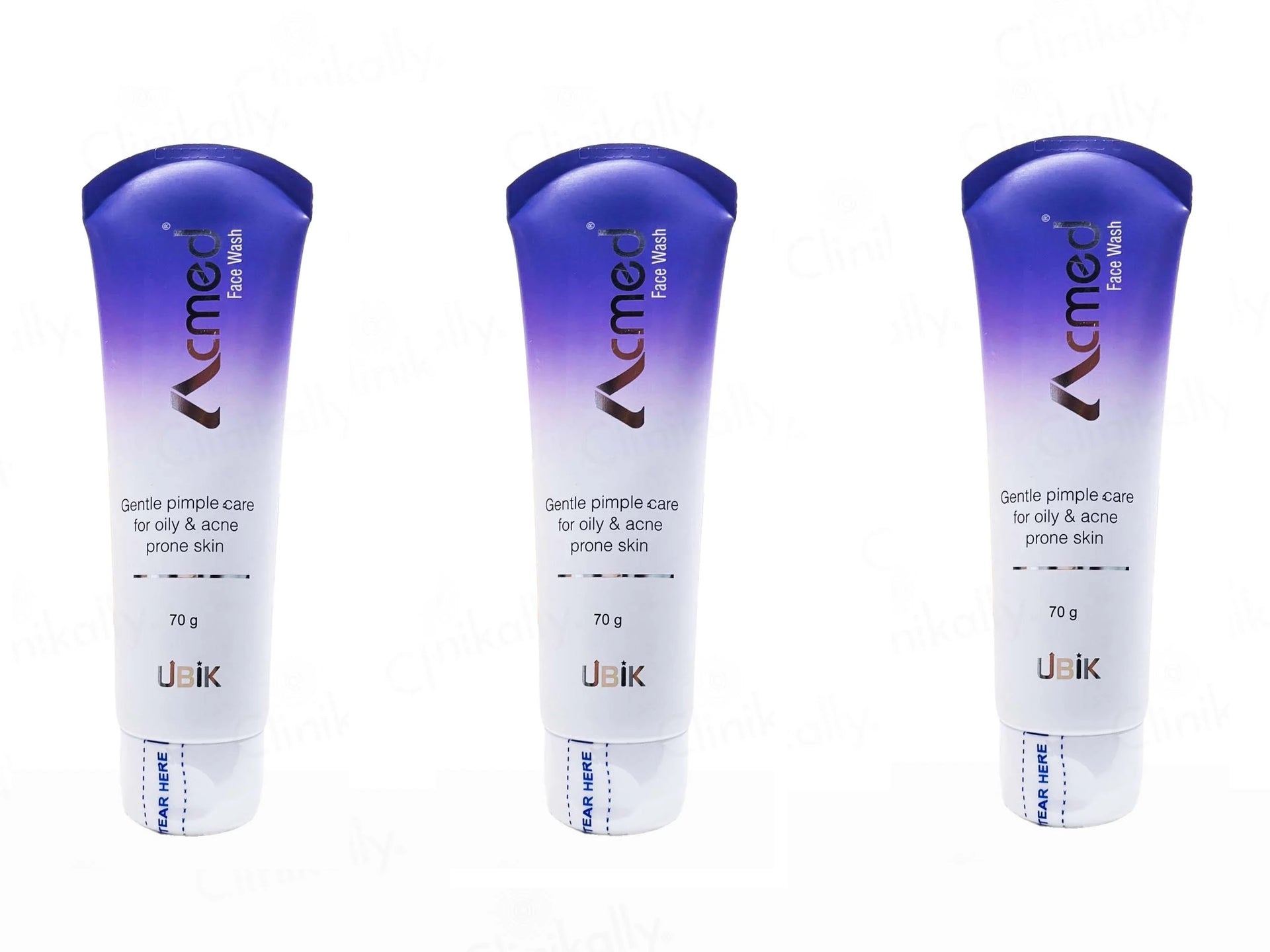 Acmed Gentle Pimple Care Face Wash 70Gm (Pack Of 3)