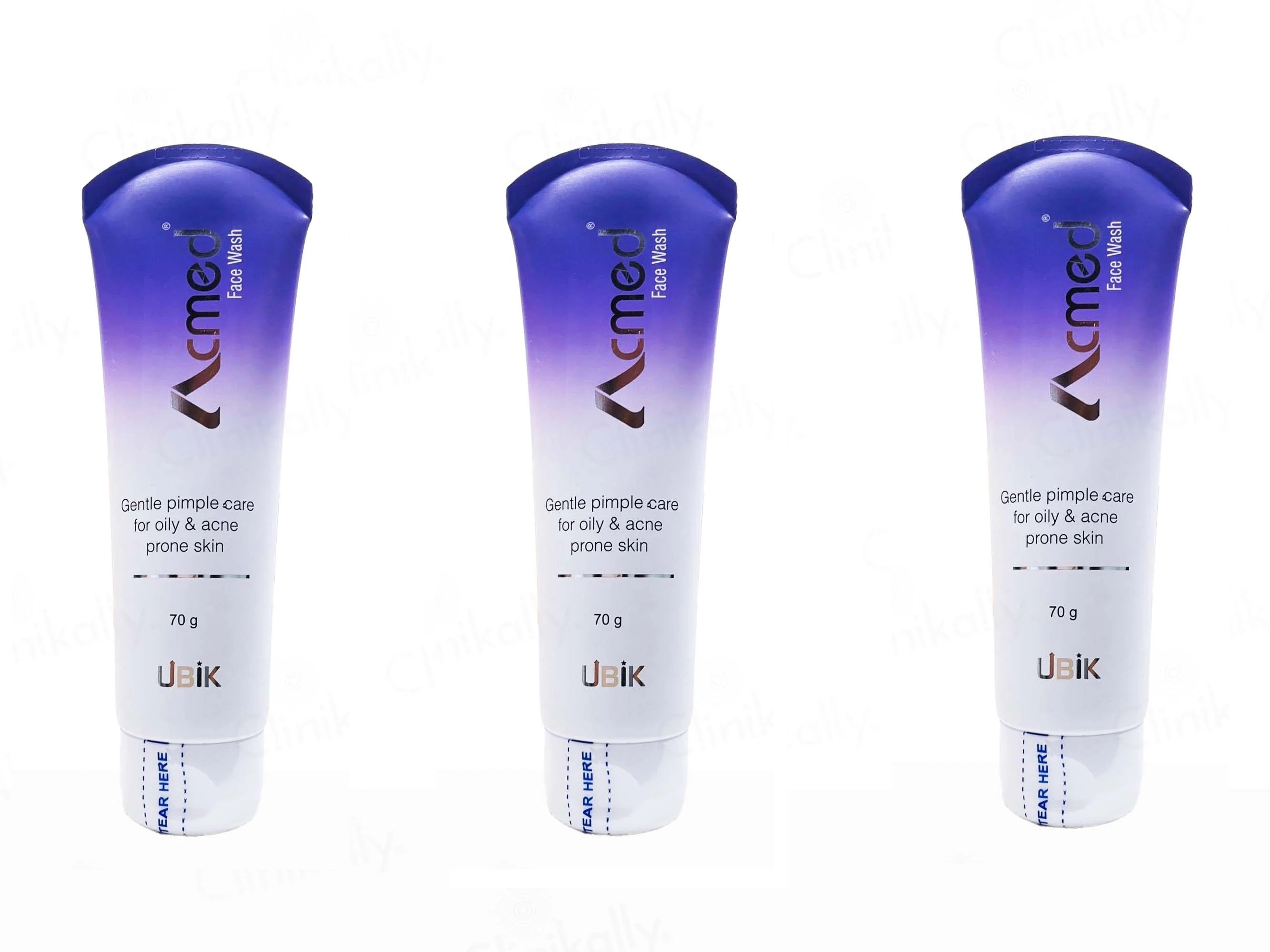 Acmed Gentle Pimple Care Face Wash 70Gm (Pack Of 3)