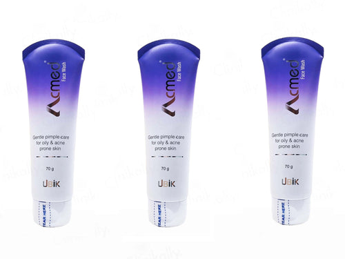 Acmed Gentle Pimple Care Face Wash 70Gm (Pack Of 3)