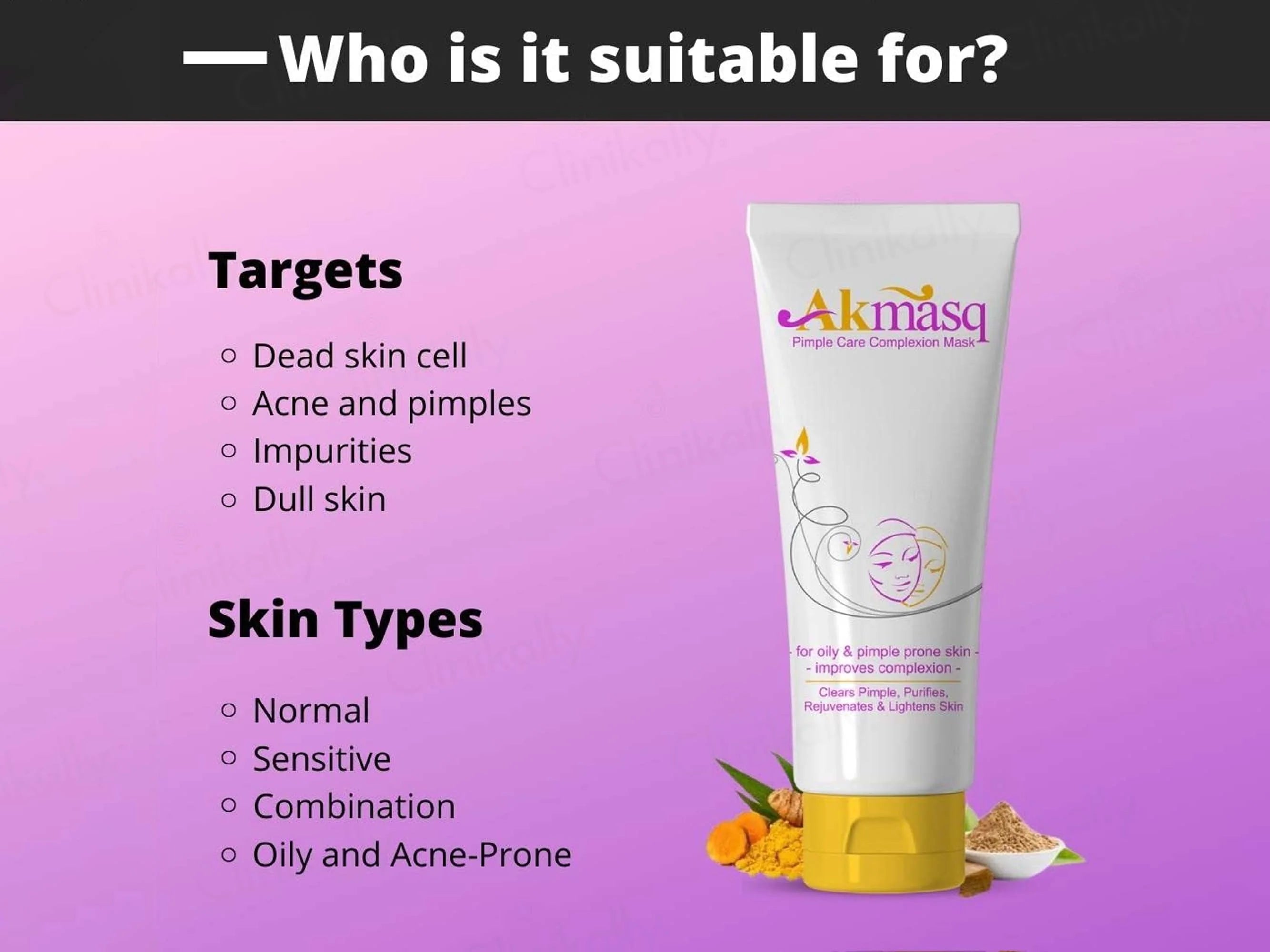 Akmasq Pimple Care Complexion Mask 75Gm (Pack Of 2)