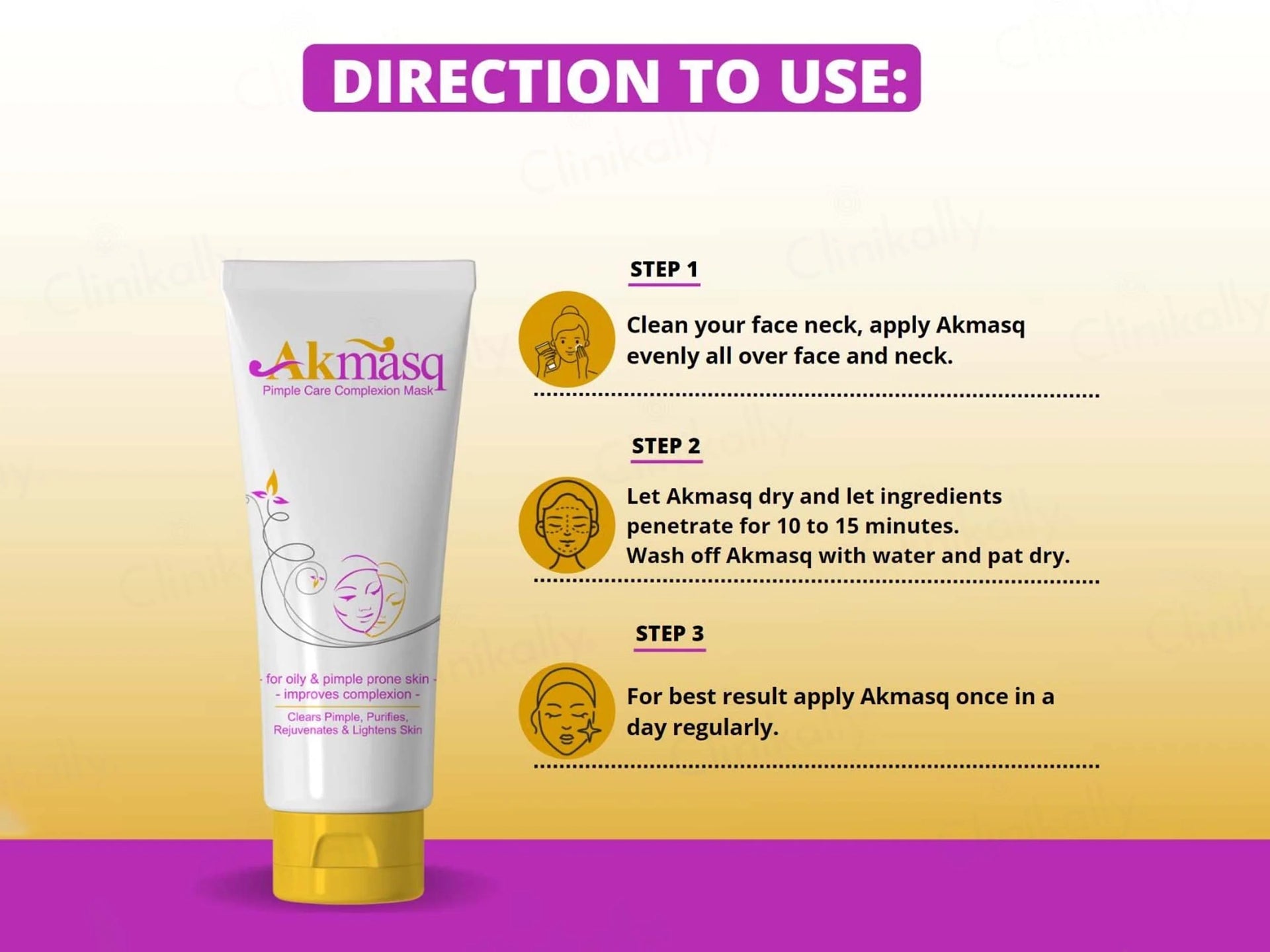 Akmasq Pimple Care Complexion Mask Pack Of 2