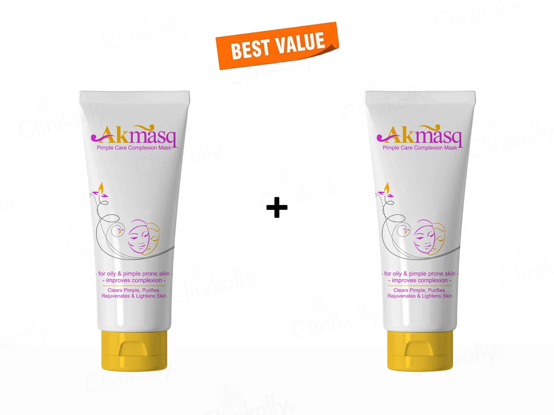 Akmasq Pimple Care Complexion Mask 75Gm (Pack Of 2)