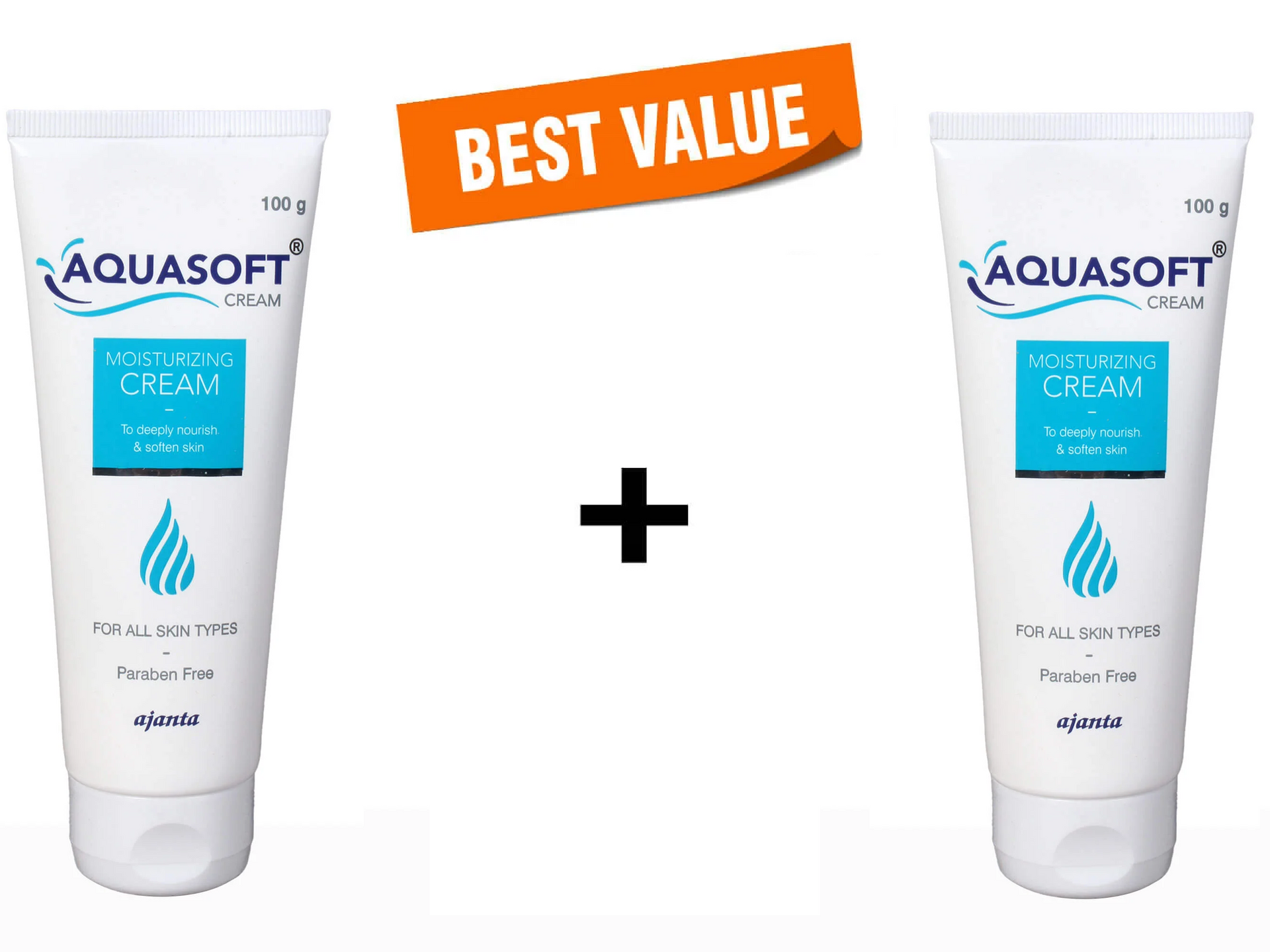 Aquasoft Moisturizing Cream (Cobmo) 2 x 100 gm