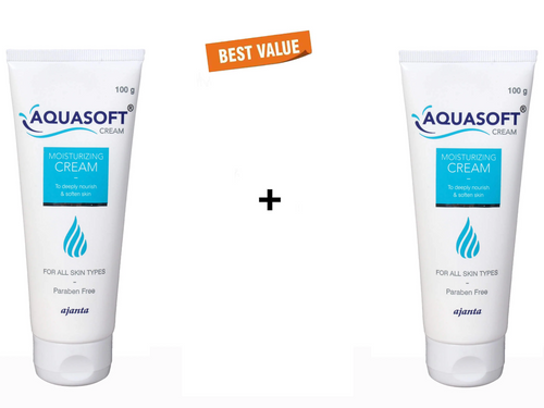 Aquasoft Moisturizing Cream 100Gm Pack 2 2 x 100 gm
