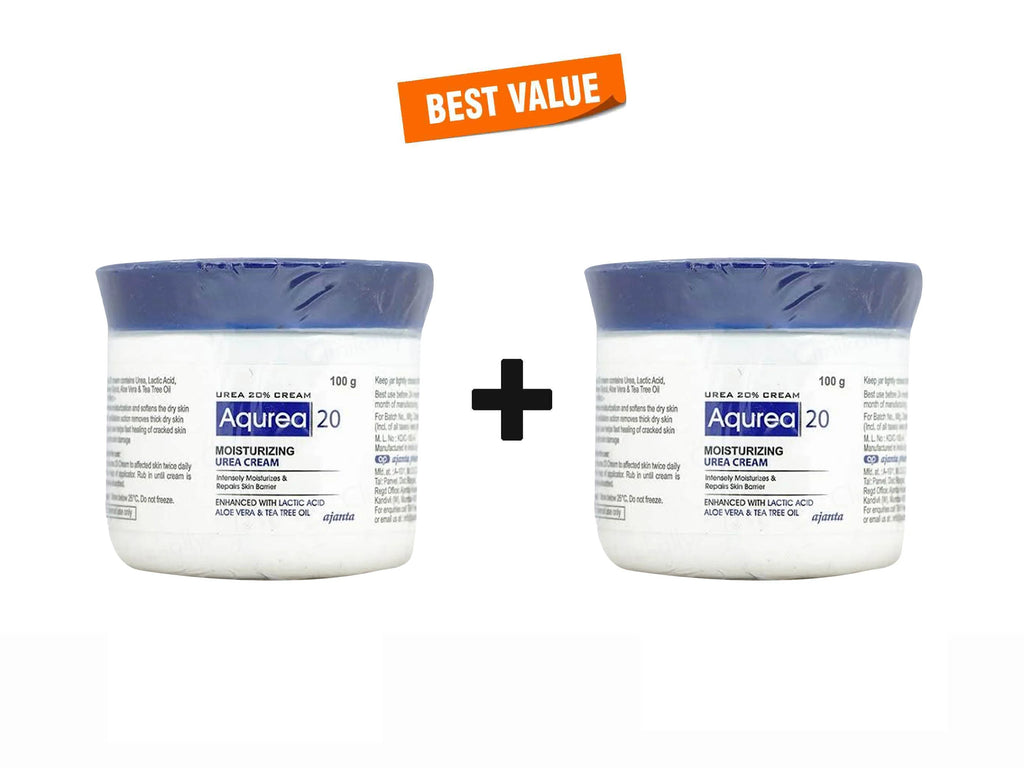 Aqurea 20 Moisturizing Urea Cream (Combo) 2 x 100 gm