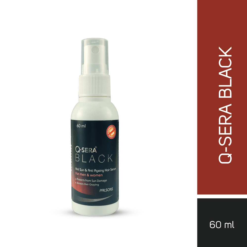 Q-Sera Black Serum Anti Sun & Anti Ageing Hair Serum 60Ml