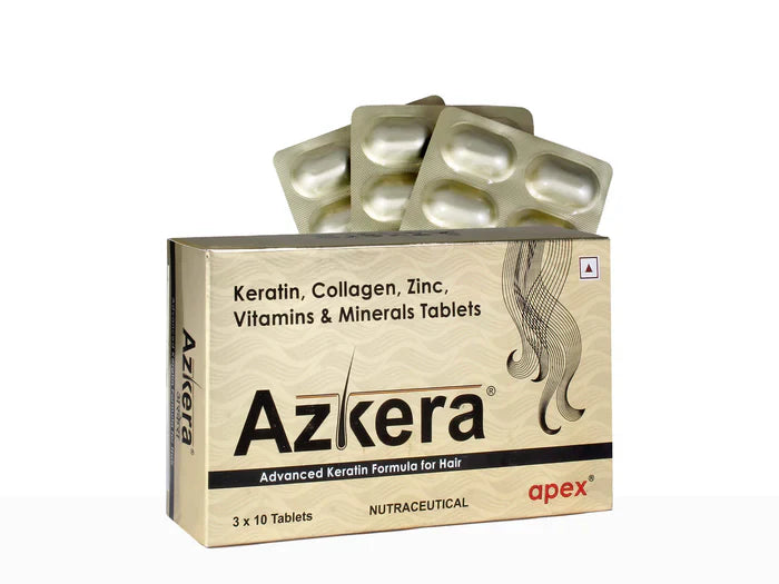 Apex Azkera Advanced Keratin Formula For Hair Tablet 3*10 tablet