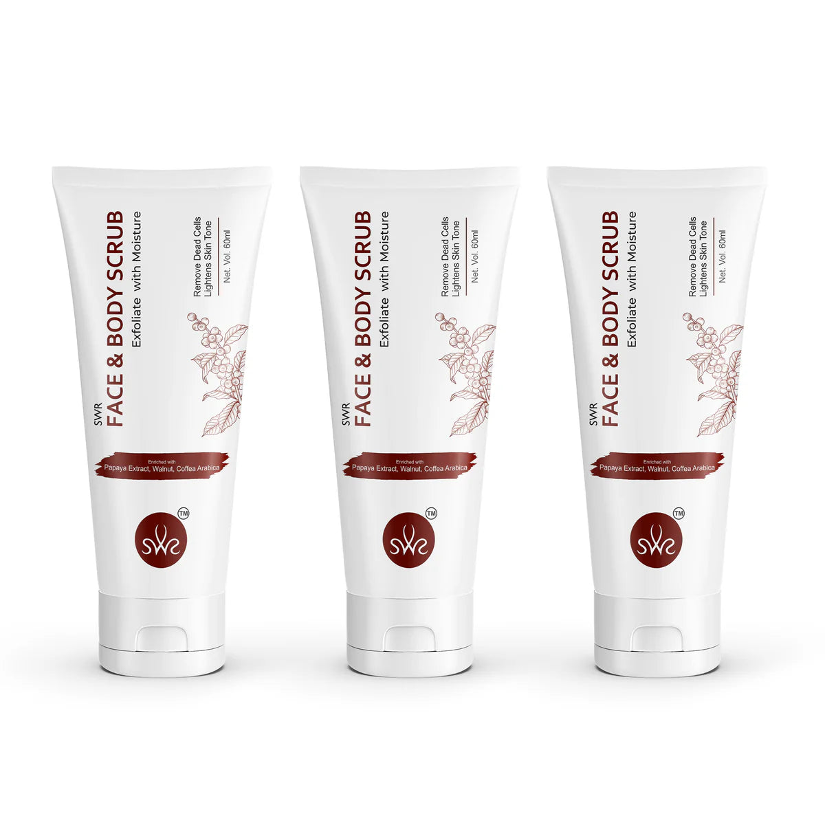 Face and Body Scrub 60Ml Pack Of 3
