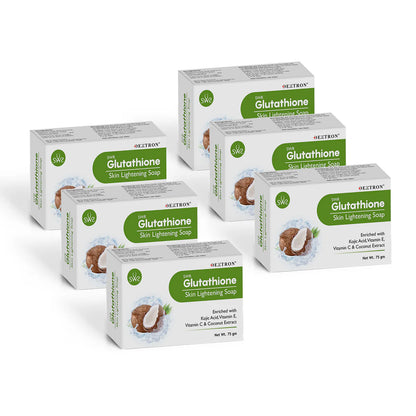 Glutathione Skin Lightening Soap Coconut 75Gm Pack Of 6