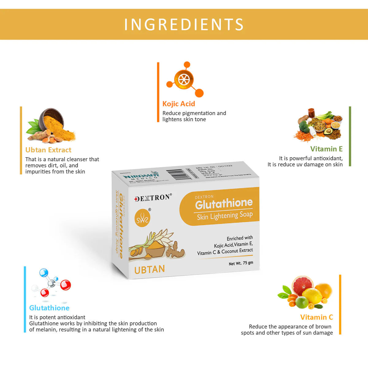 Glutathione Ubtan Soap 75Gm