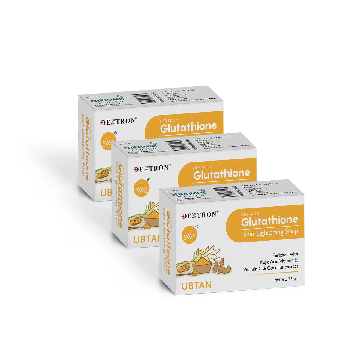 Glutathione Ubtan Soap 75Gm Pack Of 3