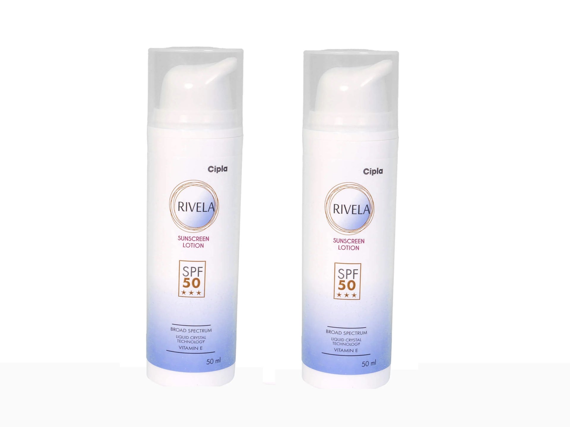 Rivela Sunscreen Lotion SPF 50 2 x 50 ml