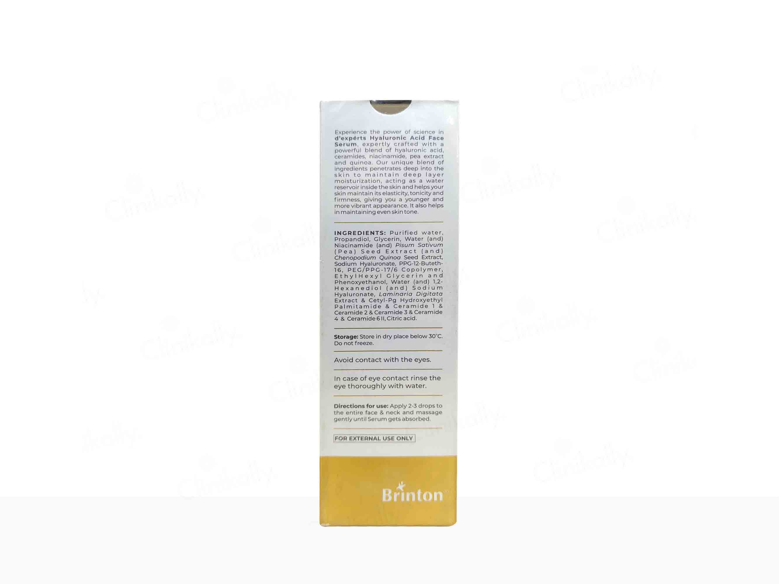 D experts Hyaluronic Acid Face Serum 30Gm