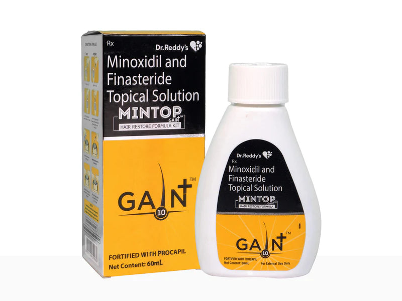 Dr. Reddy Mintop Gain+ 10 Hair Restore Formula Kit 60ml