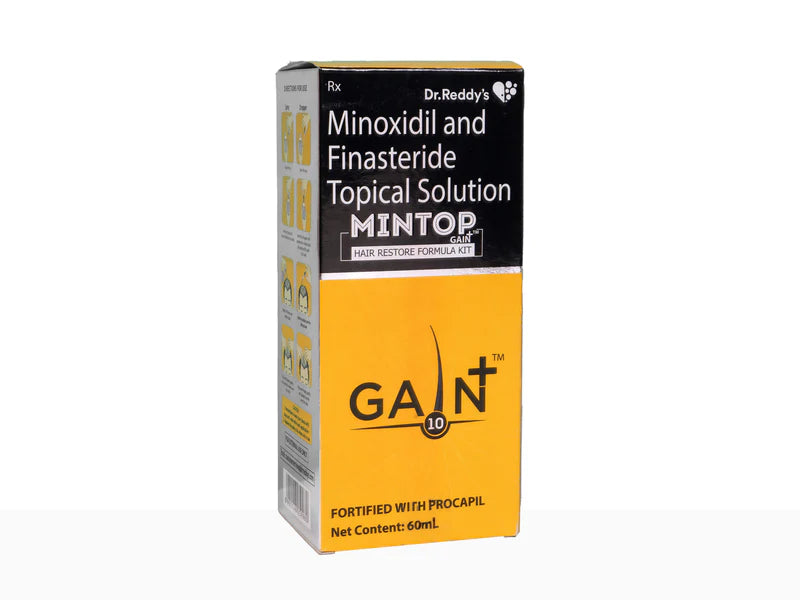 Dr. Reddy Mintop Gain+ 10 Hair Restore Formula Kit 60ml