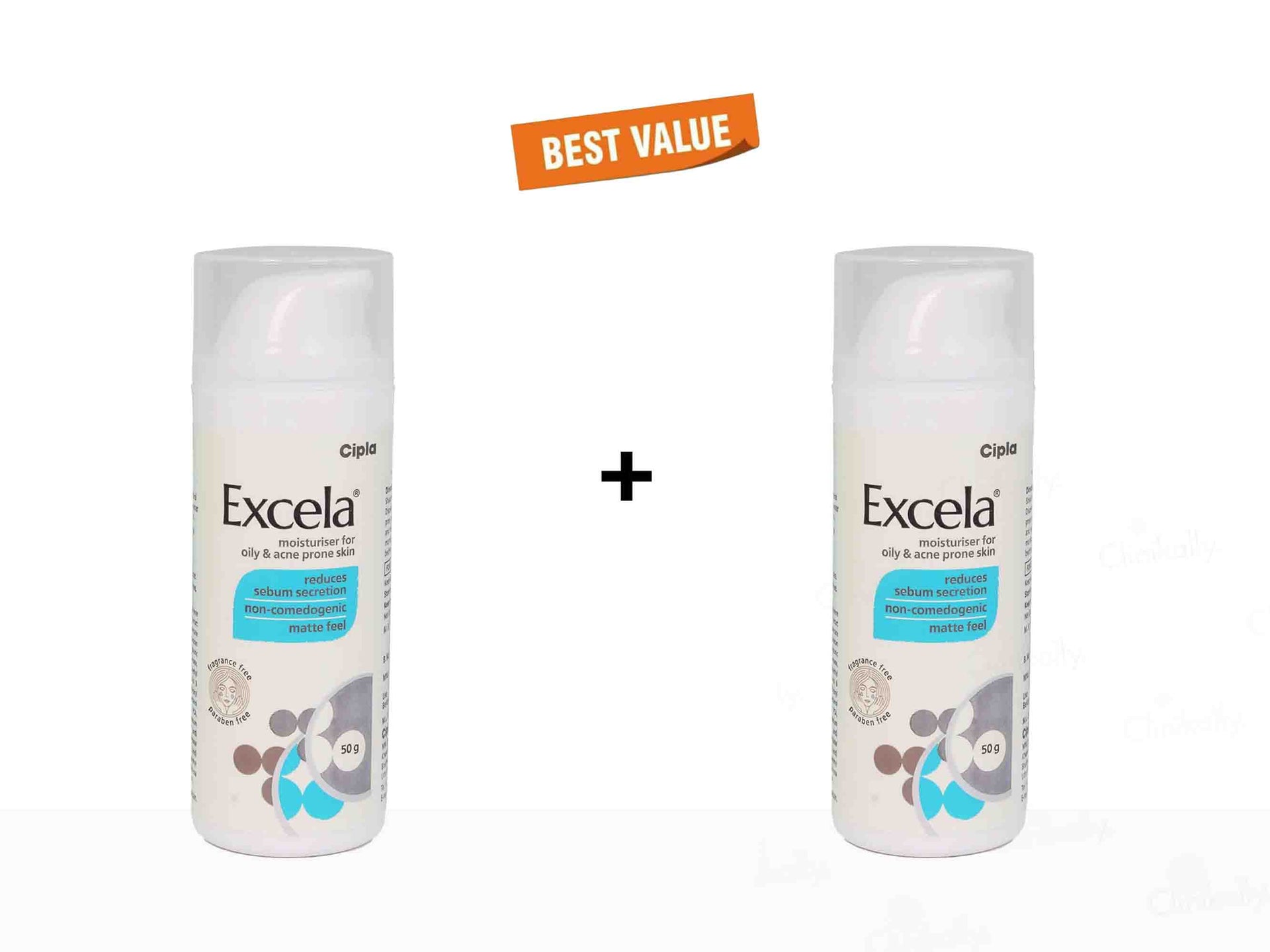Excela Moisturiser for Oily & Acne Prone Skin 50Gm Pack Of 2