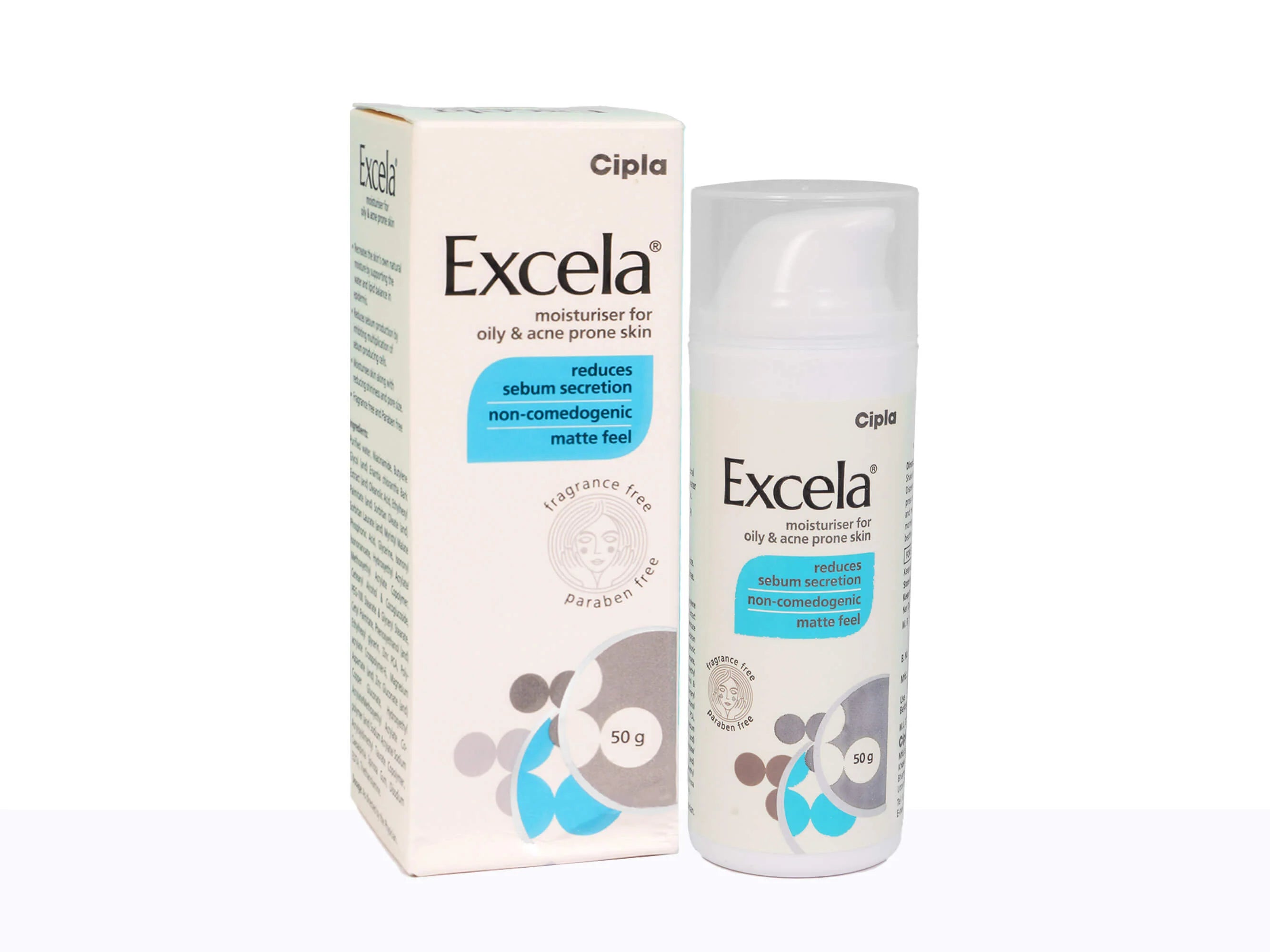 Excela Moisturiser for Oily & Acne Prone Skin 50Gm Pack Of 2