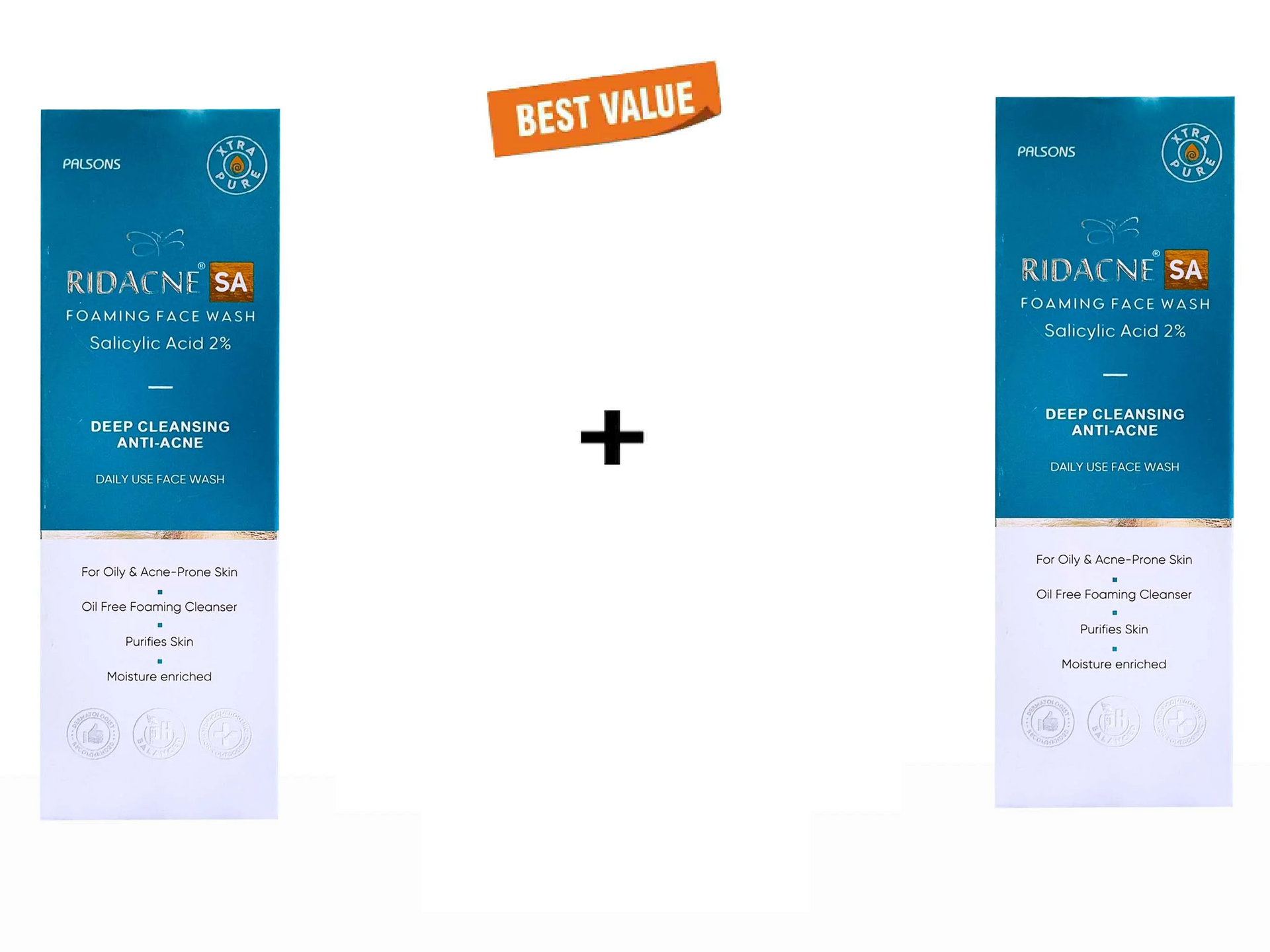 Ridacne SA Foaming Face Wash 100Ml Pack Of 2