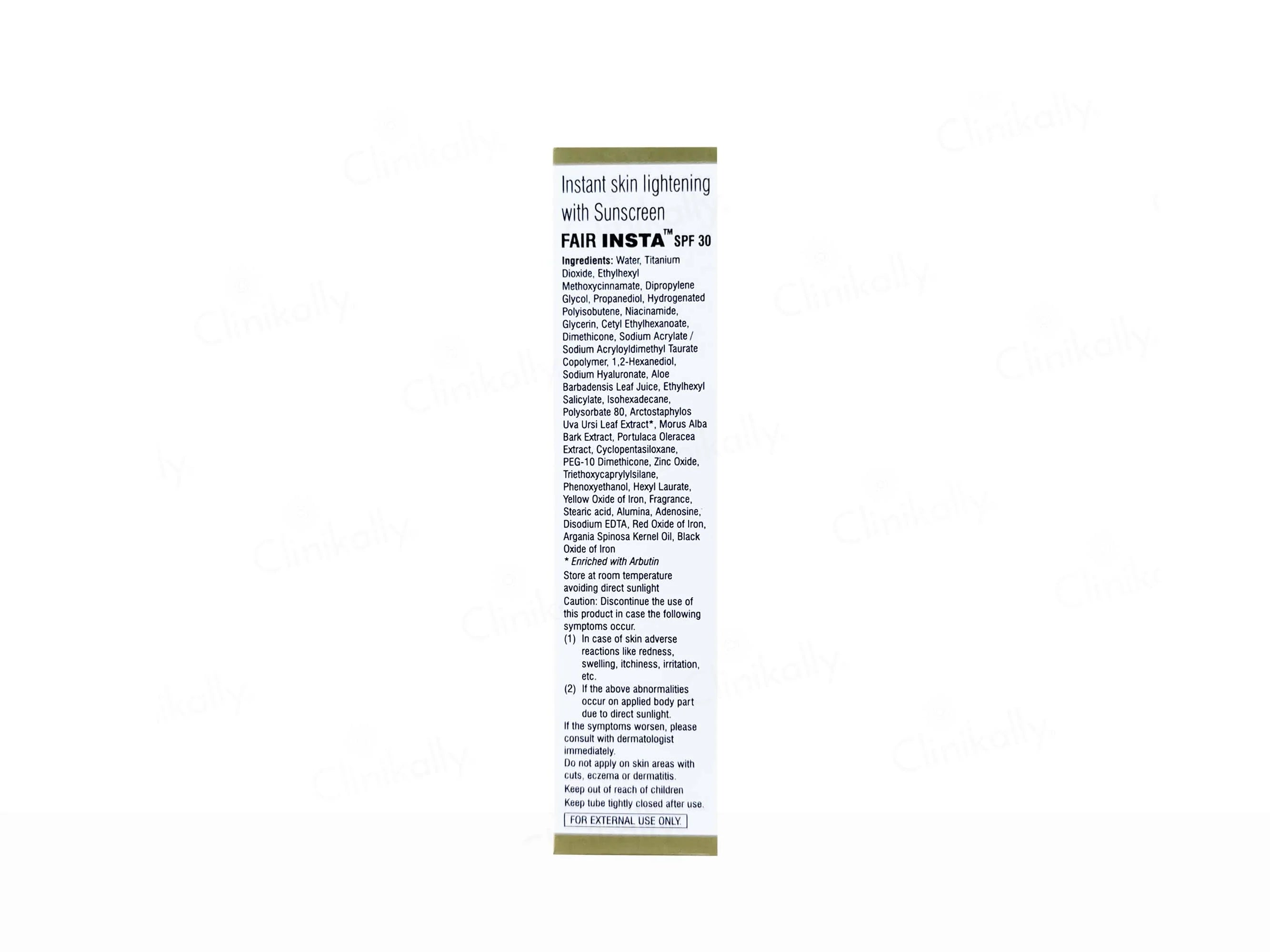 Fair Insta Instant Skin Lightening Cream With Sunscreen SPF 30 (Pack Of 2) 20Gm
