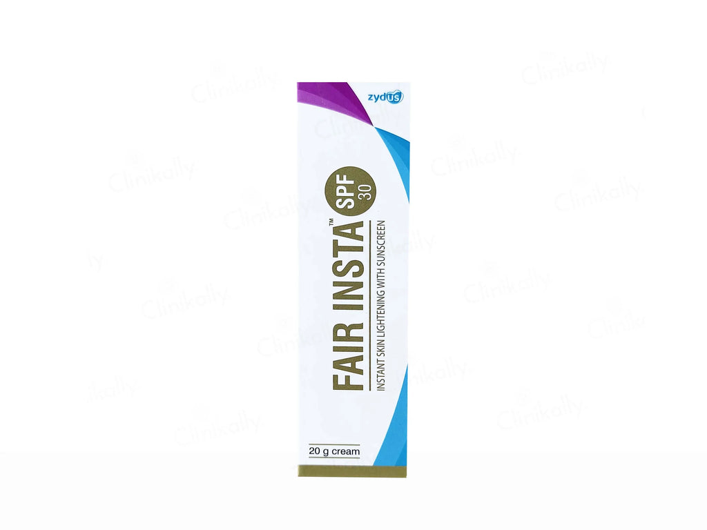 Fair Insta Instant Skin Lightening Cream With Sunscreen SPF 30 (Pack Of 2) 20Gm