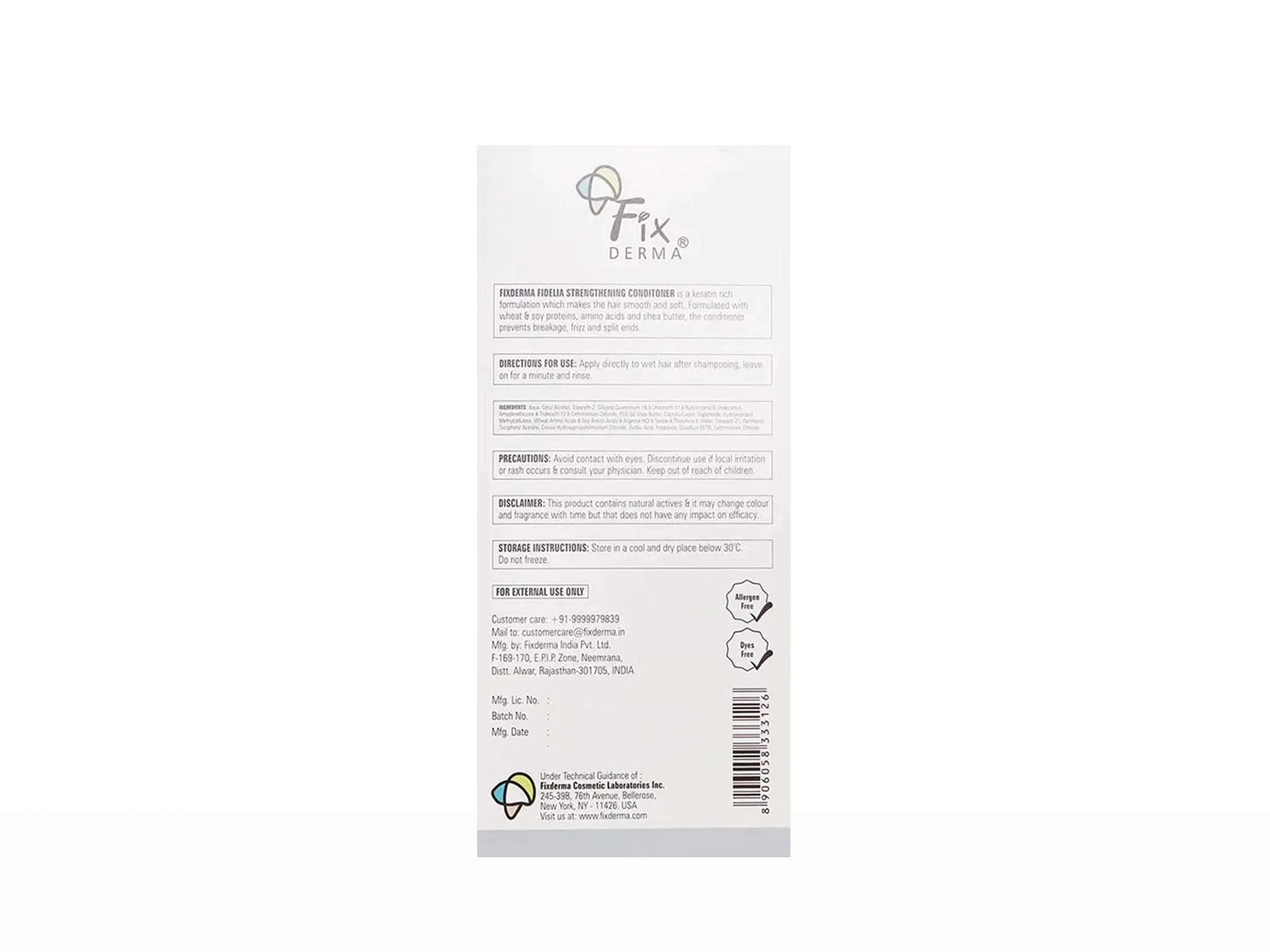 Fixderma Fidelia Strengthening Conditioner 250Gm