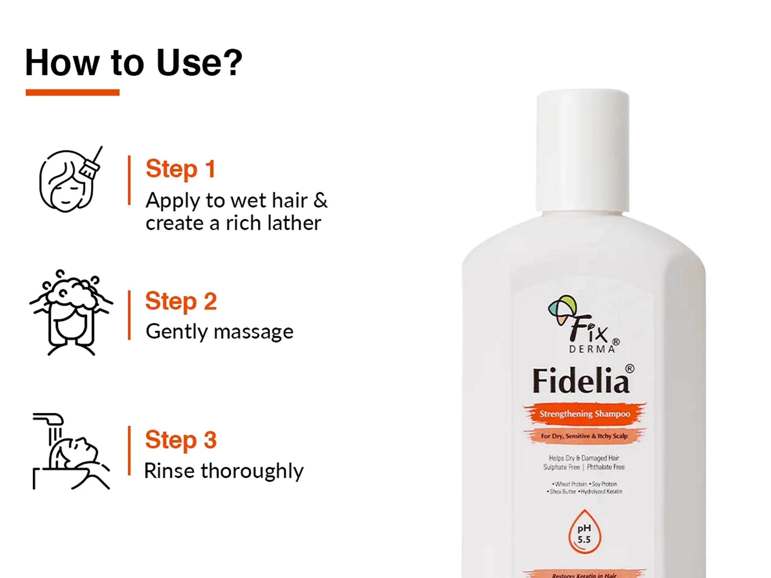 Fixderma Fidelia Strengthening Shampoo 250Ml