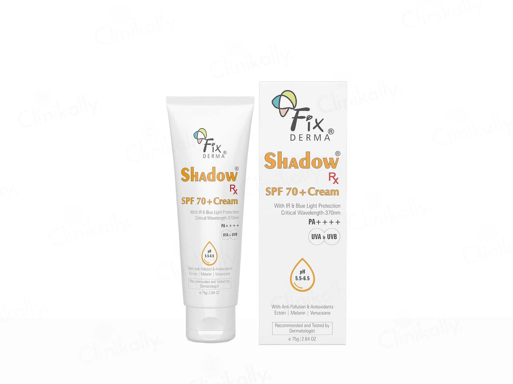 Fixderma Shadow Rx Sunscreen Cream SPF 70+ PA++++ 75Gm