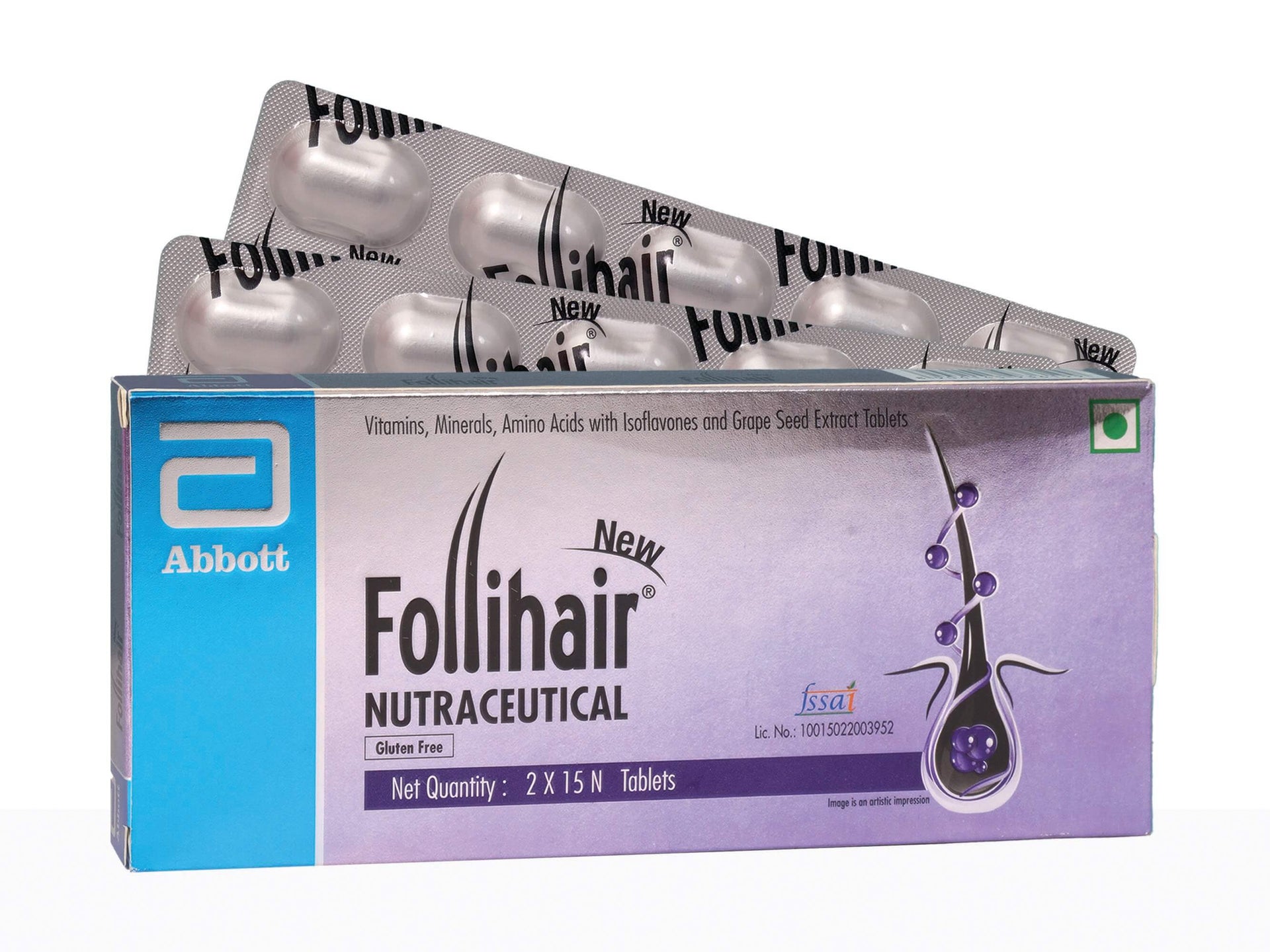 New Follihair Tablet 2 x 15 tablets