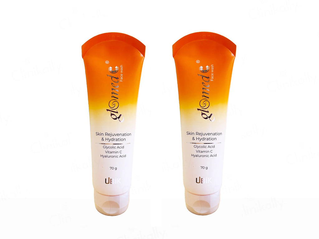 Glomed C Rejuvenating & Skin Lightening Face Wash 70ML Pack Of 2