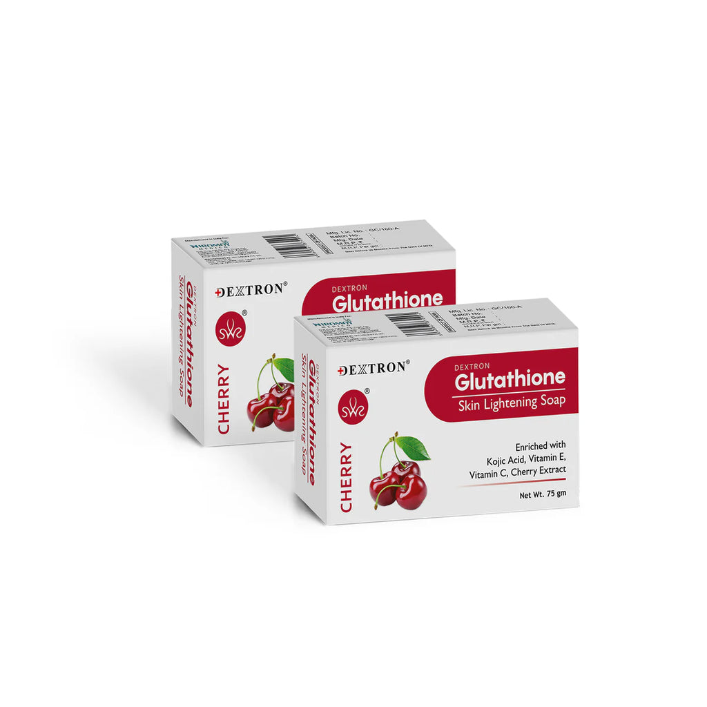 Glutathione Skin Lightening Soap Cherry 75gm pack Of 2