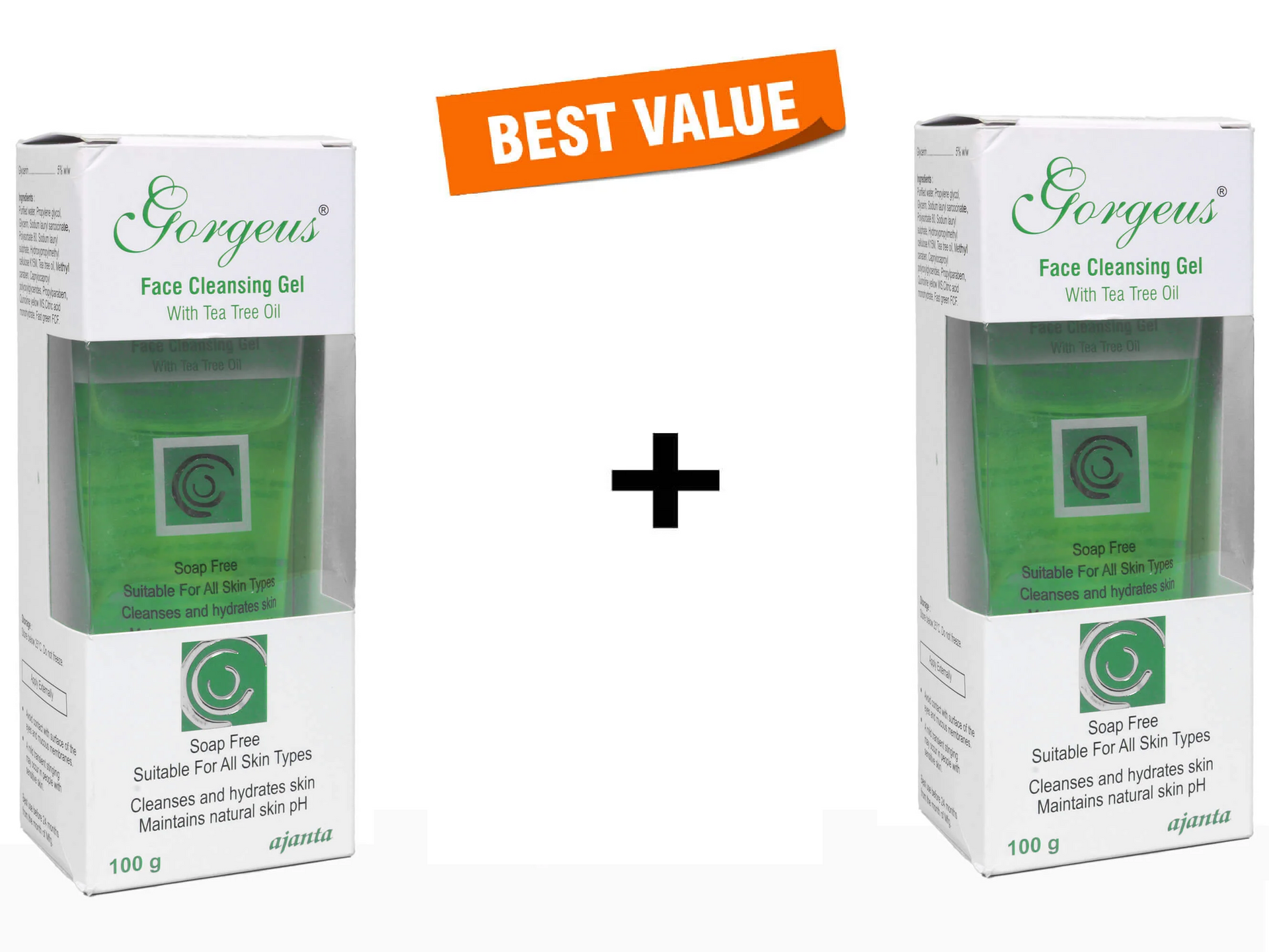 Gorgeus Face Cleansing Gel 100Gm Pack Of 2 2 x 100 gm