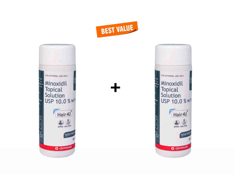 Hair4u 10% Solution 60ml 2*60 ml