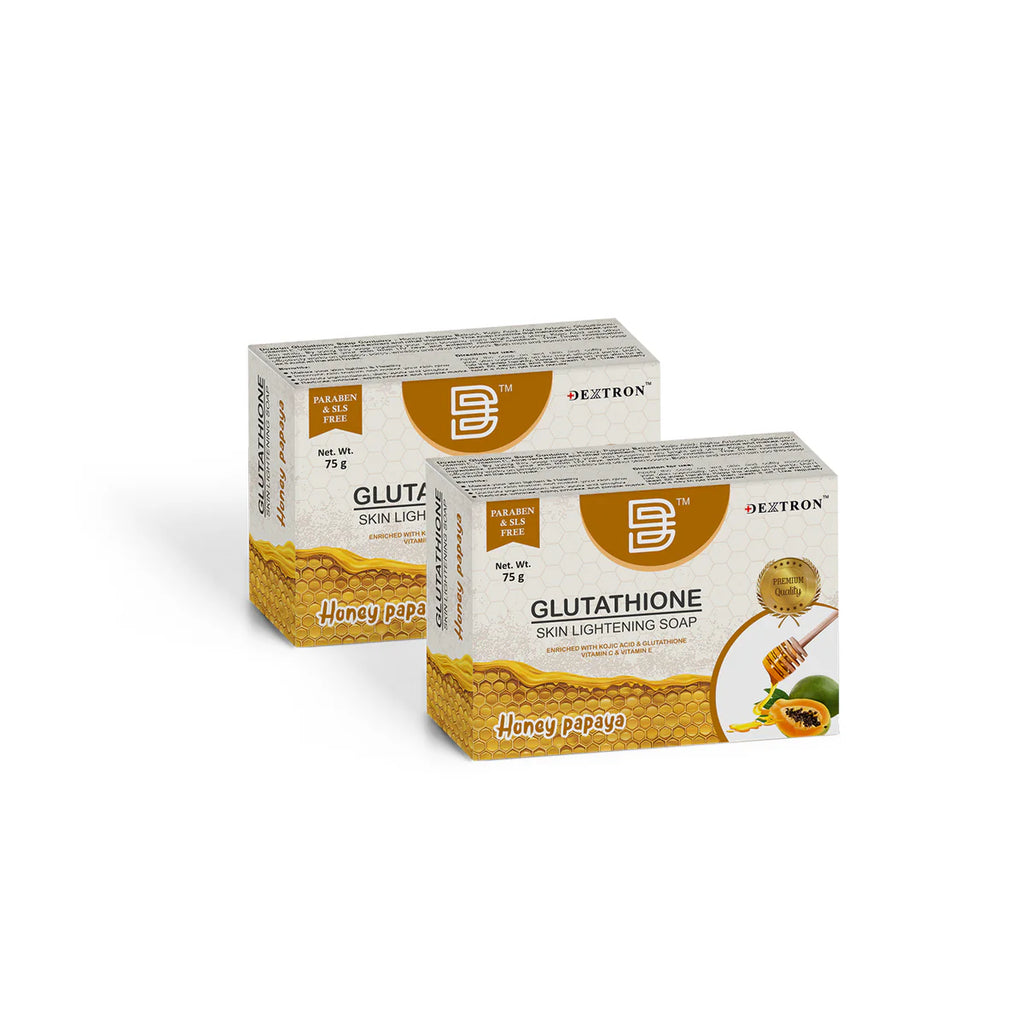 Glutathione Skin Lightening Honey Papaya Soap 75gm Pack Of 2