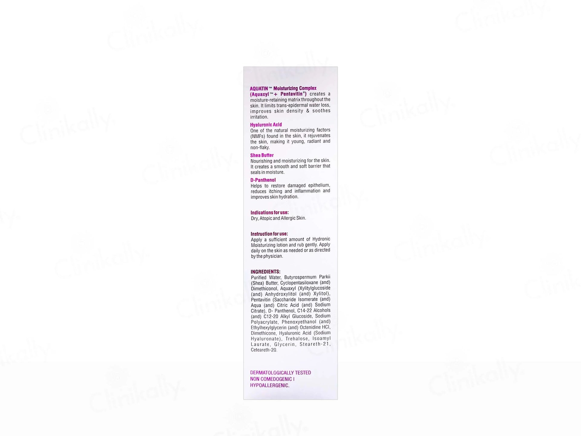 Hydronic Moisturizing Lotion