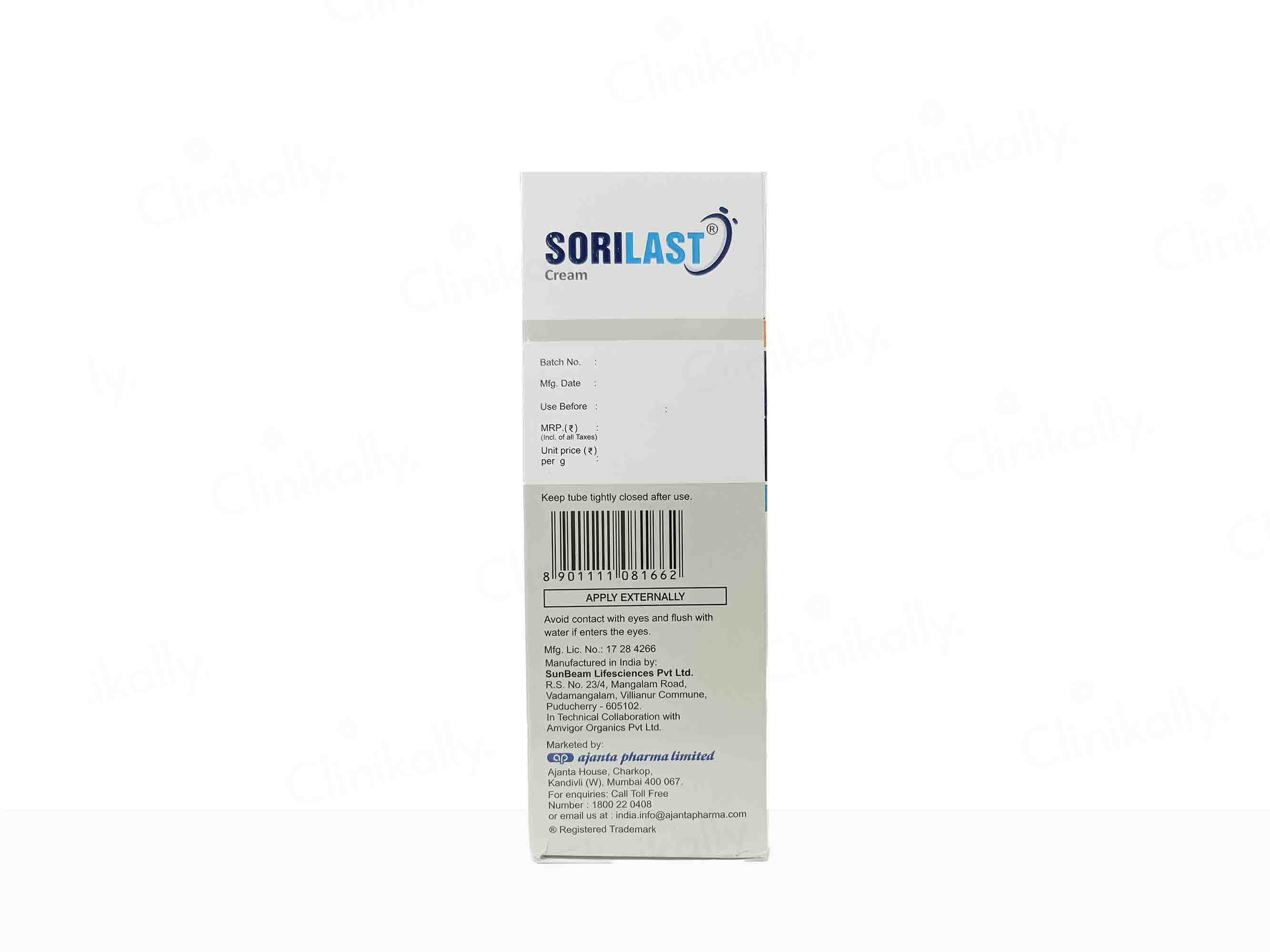 Sorilast Ultra Moisturising Cream 150Gm Pack Of 2