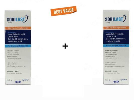 Sorilast Ultra Moisturising Cream 150Gm Pack Of 2