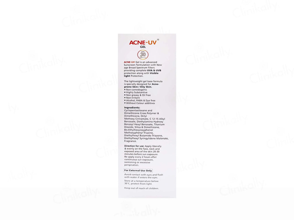 Acne UV Gel Sunscreen SPF 30+++