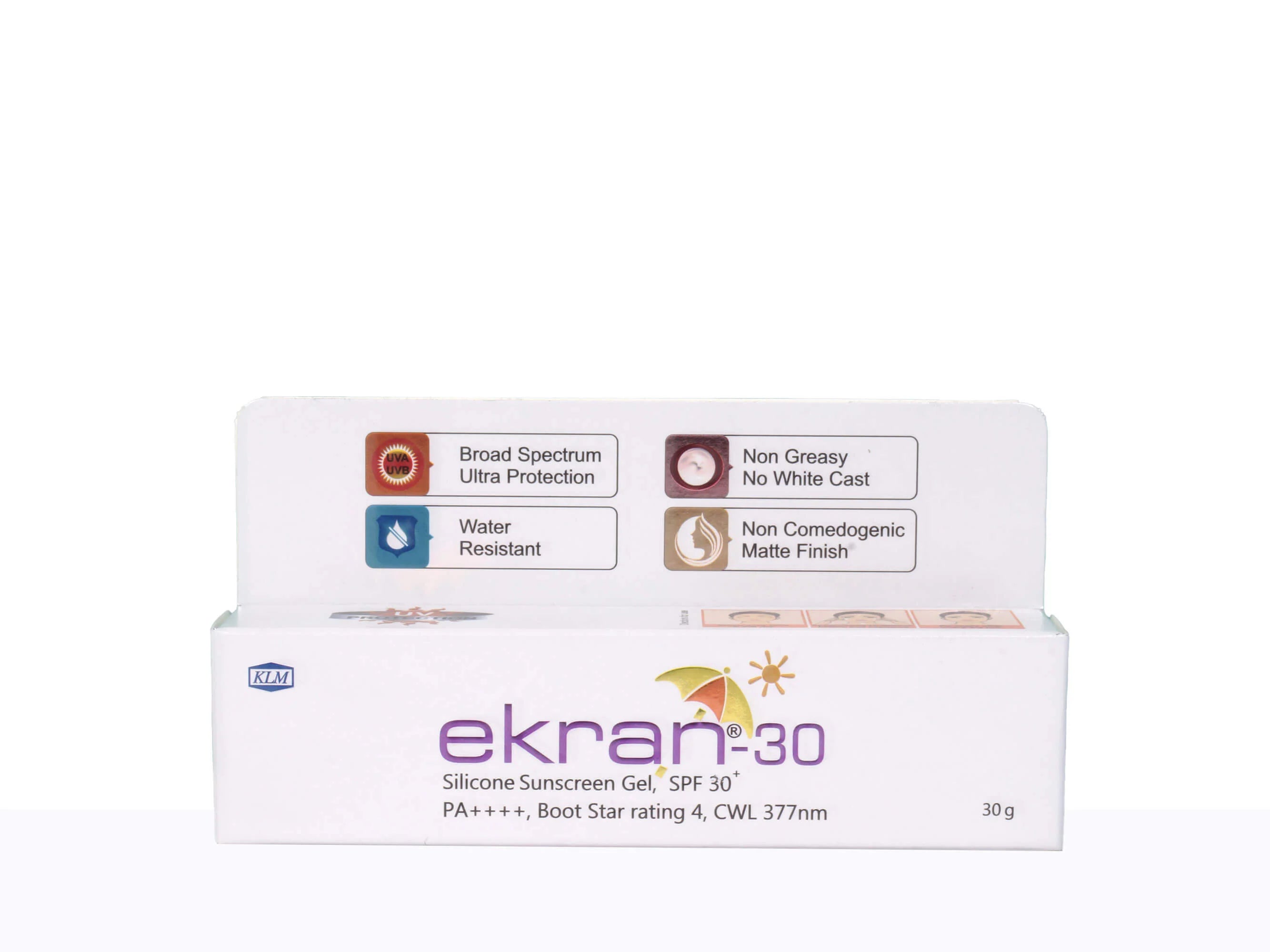 Ekran 30 Silicone Sunscreen Gel 30Gm SPF 30