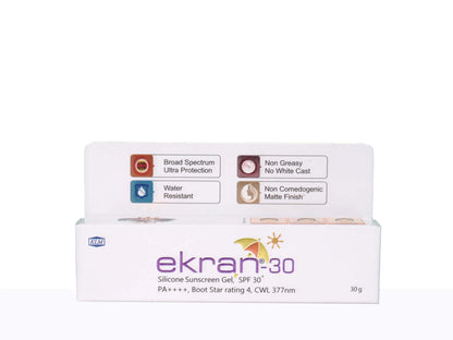Ekran 30 Silicone Sunscreen Gel 30Gm SPF 30