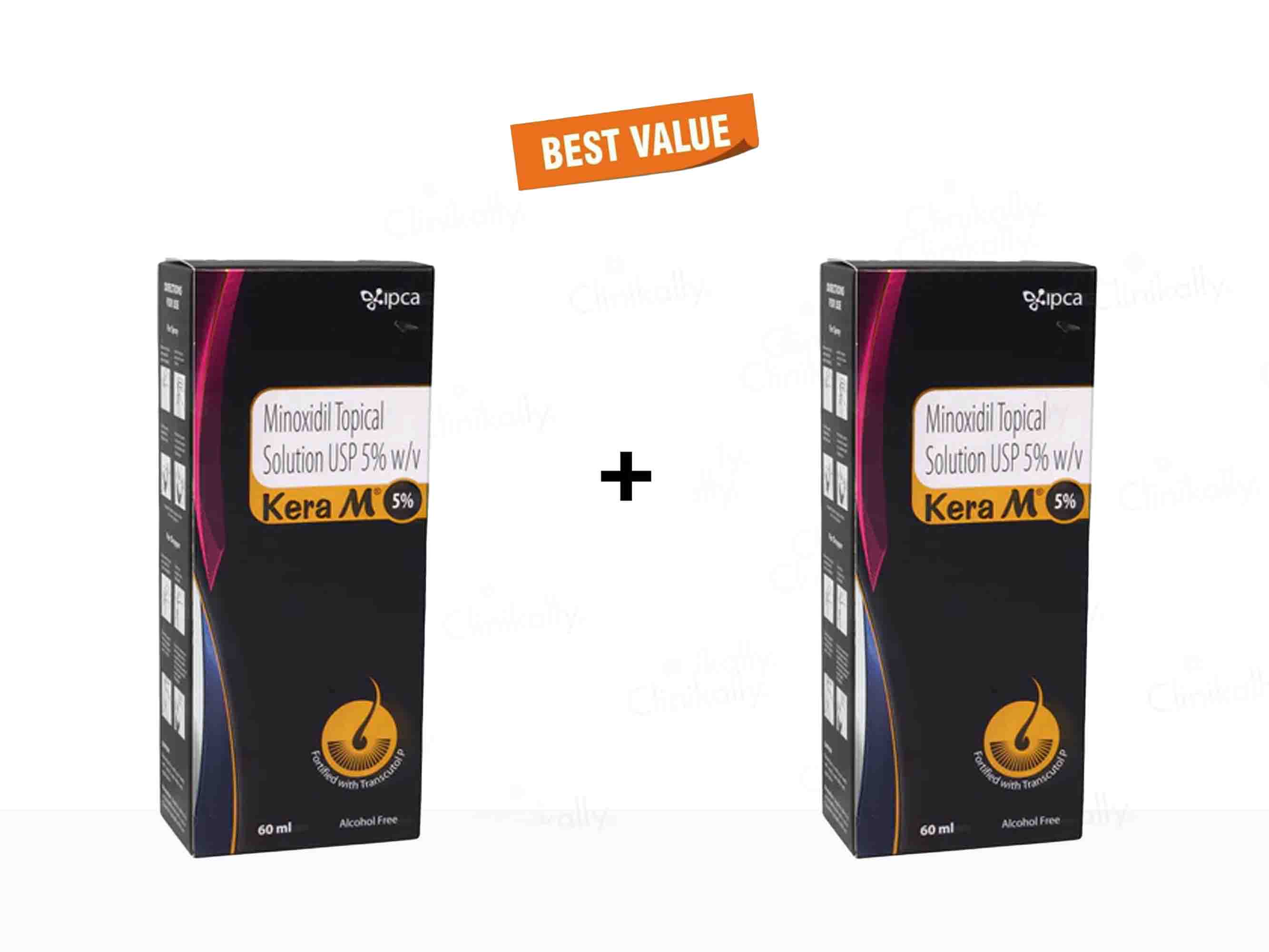 Ipca Kera M 5% Solution 2 x 60 ml
