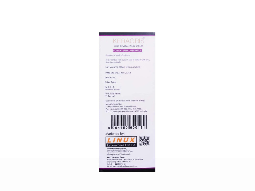Keragris Hair Revitalizing Serum 60Ml