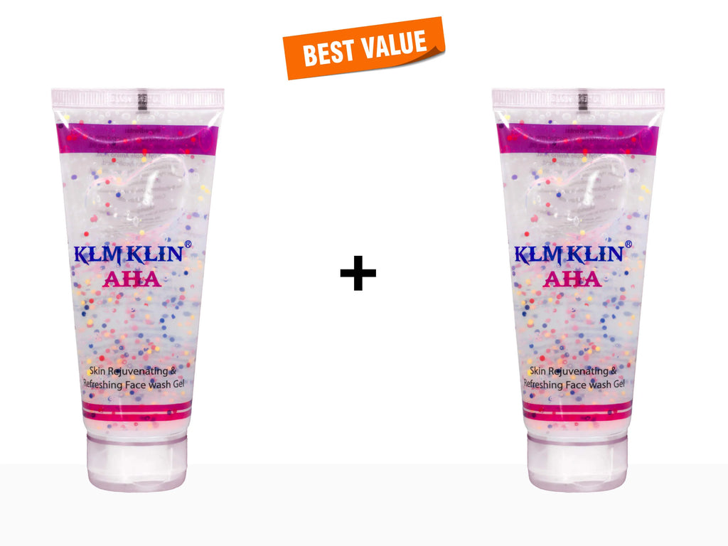 Klm Klin AHA Face Wash Gel 100Ml Pack 2 2 x 100 ml