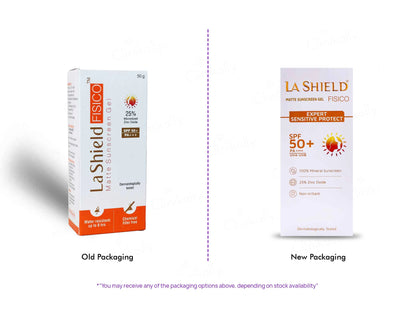 La Shield Fisico Matte Sunscreen Gel SPF 50 PA 50Gm