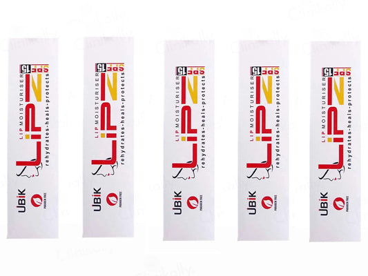 Lipz Lip Moisturiser SPF 15 (9Gm) (Pack Of 5)