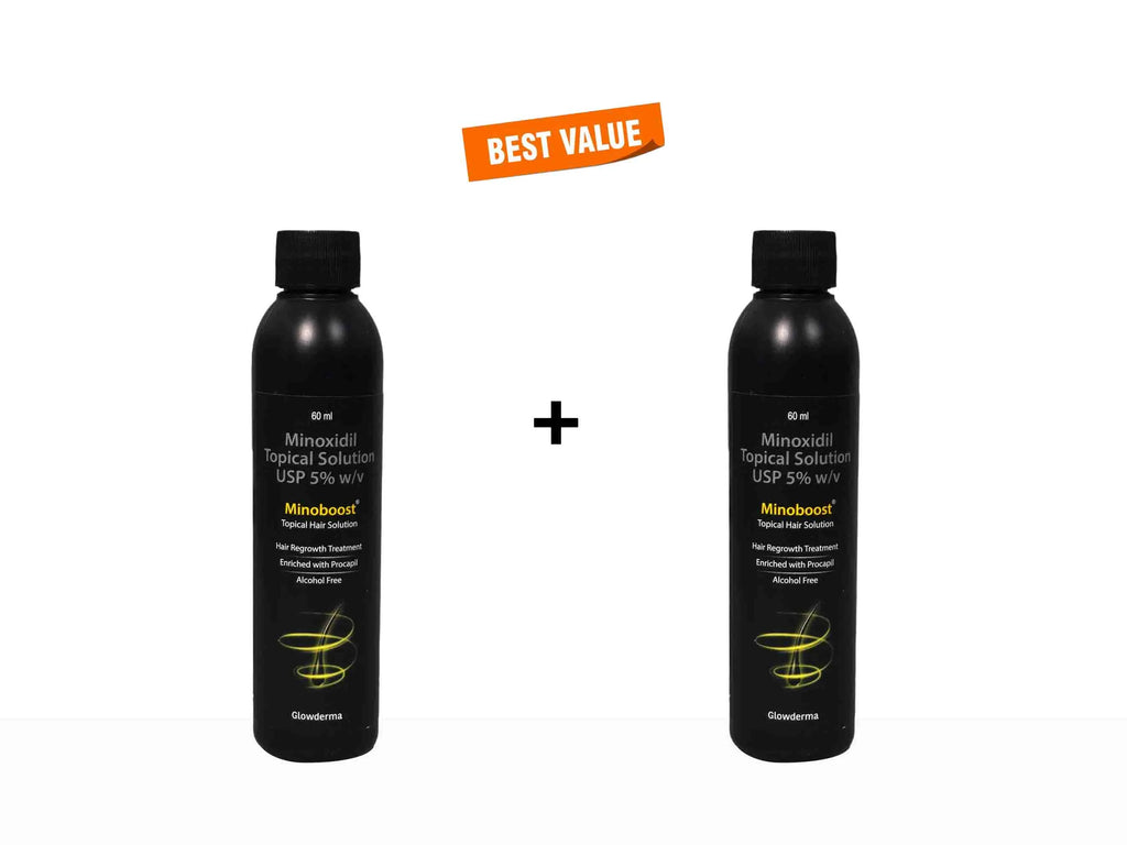 Glowderma Minoboost 5% Topical Solution Pack Of 2*60 ml