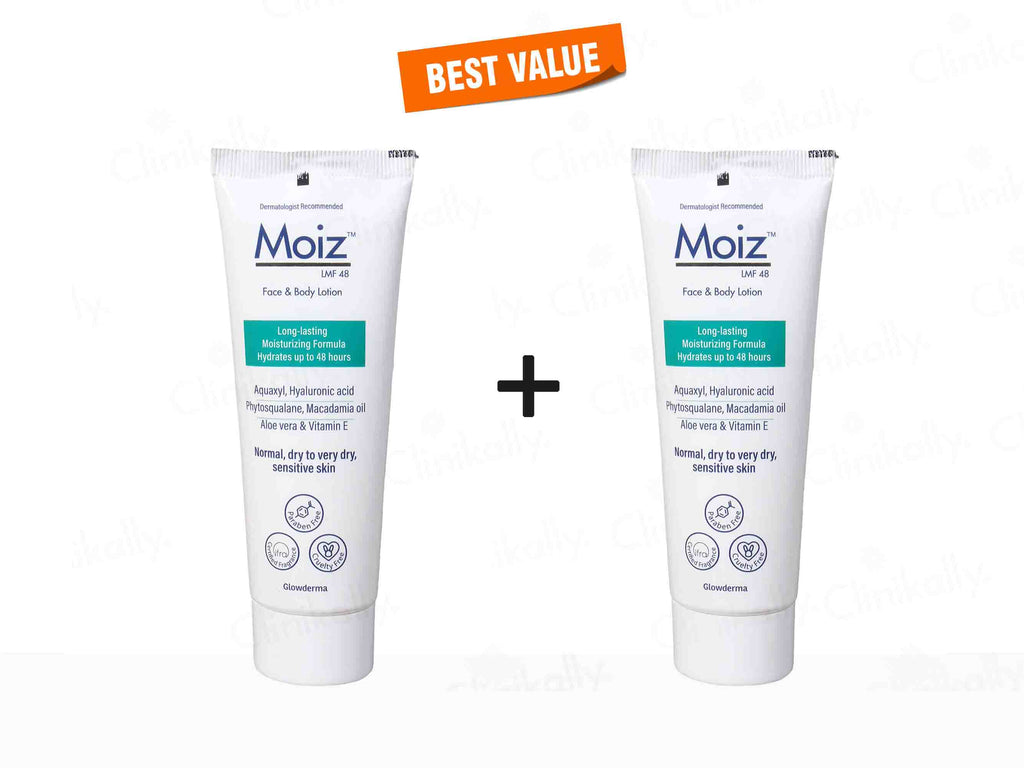 Glowderma Moiz LMF 48 Face & Body Lotion 75Ml Pack 2 Pack Of 2*75 ml